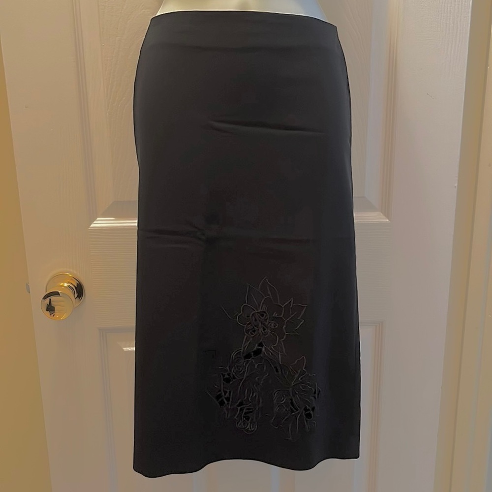 Vintage like new Le Chateau Midi Skirt Size with cutouts 13/14